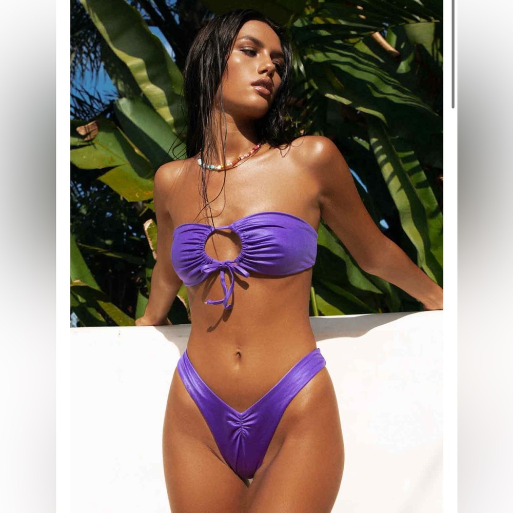 Hard Swimwear European Bikini Purple size Medium